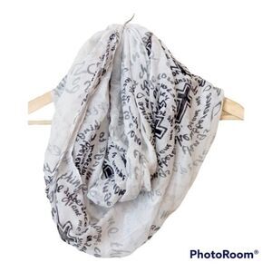 ETERNITY Soft Flowy Scarf Wrap Religious Saying Quotes (NWT)